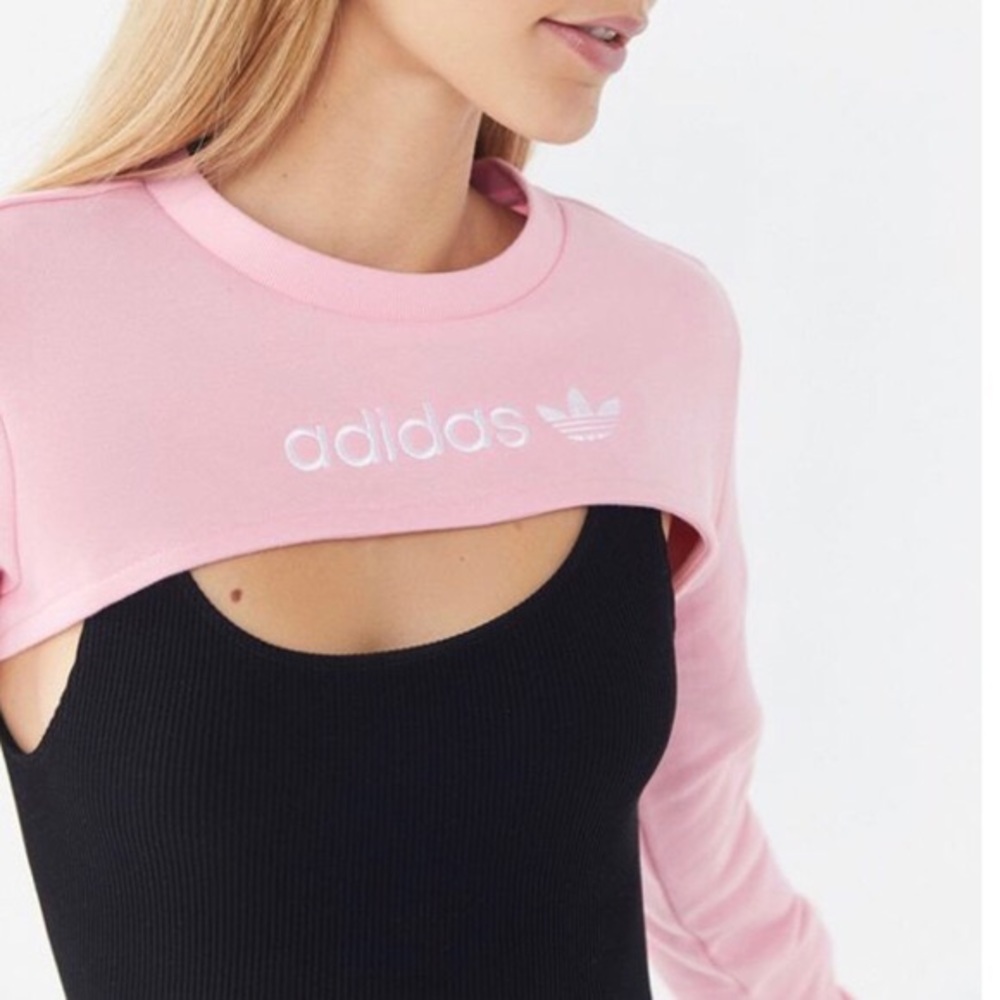 Adidas Light Pink Shrug Sweatshirt